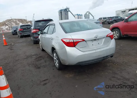 2016 Toyota Corolla Le из США, поврежденный, VIN 2T1BURHE0GC484852